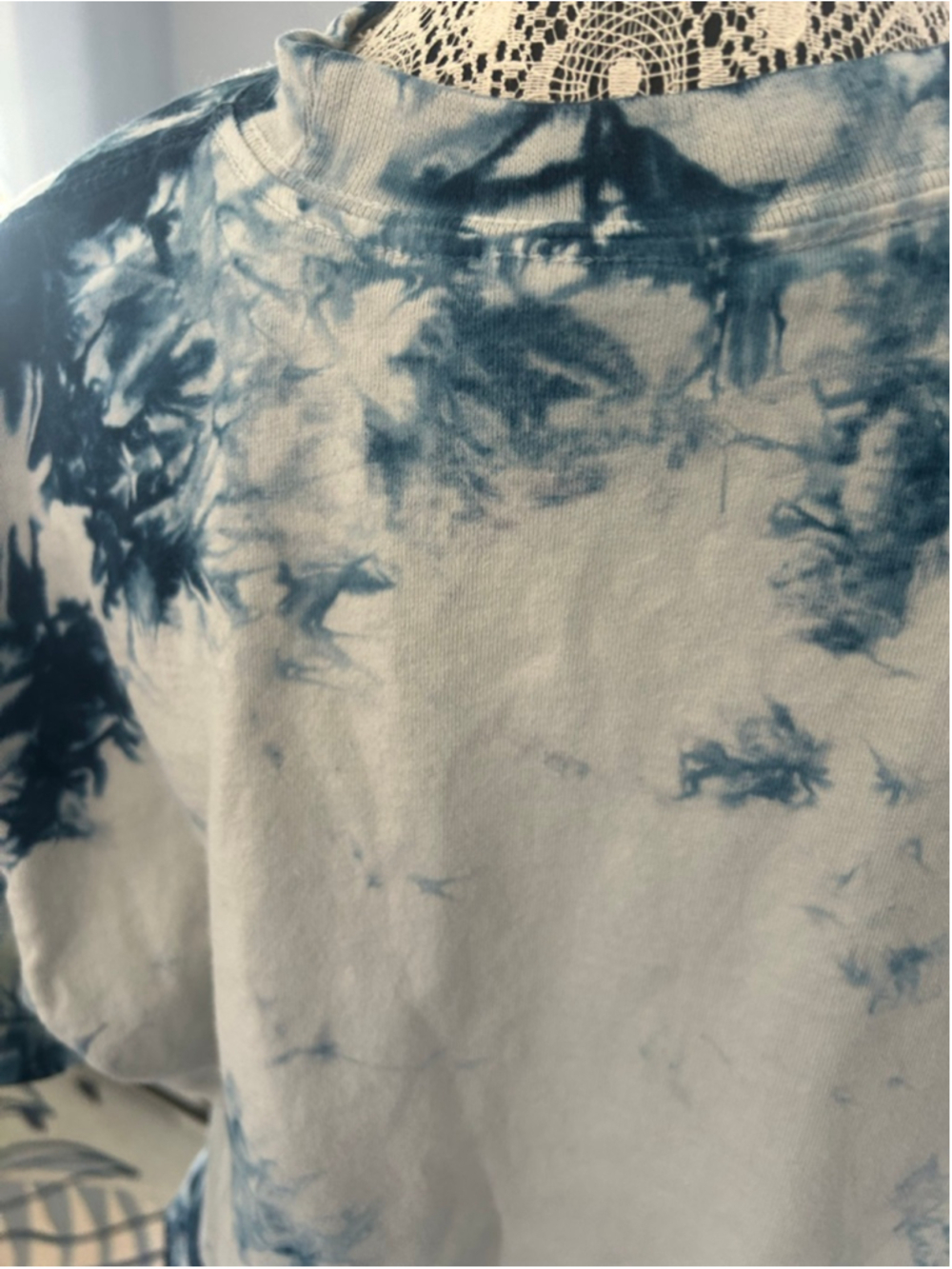 Men's Shaka Wear Tie-Dye Short Sleeve Tee L Blue White - Picture 5 of 5